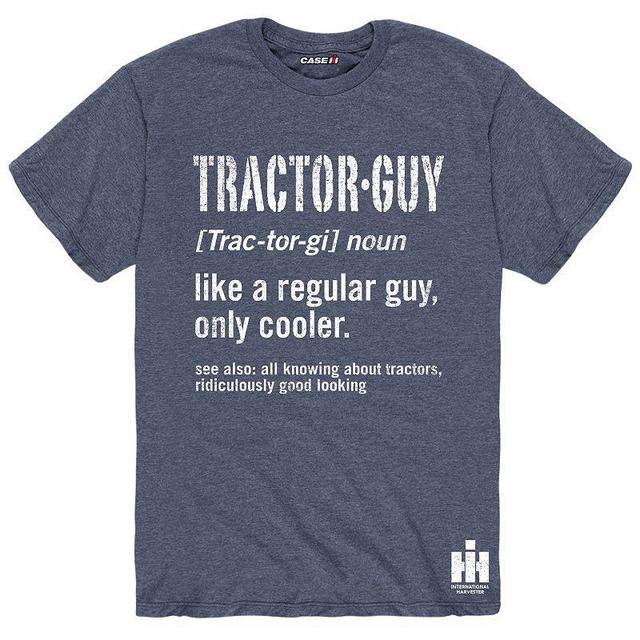 Mens Tractor Guy Definition Tee Grey Blue Product Image