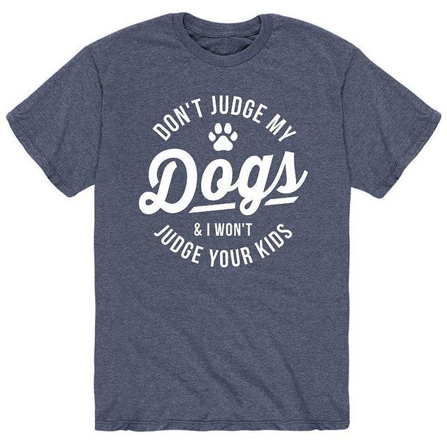 Mens Dont Judge My Dogs Tee Product Image