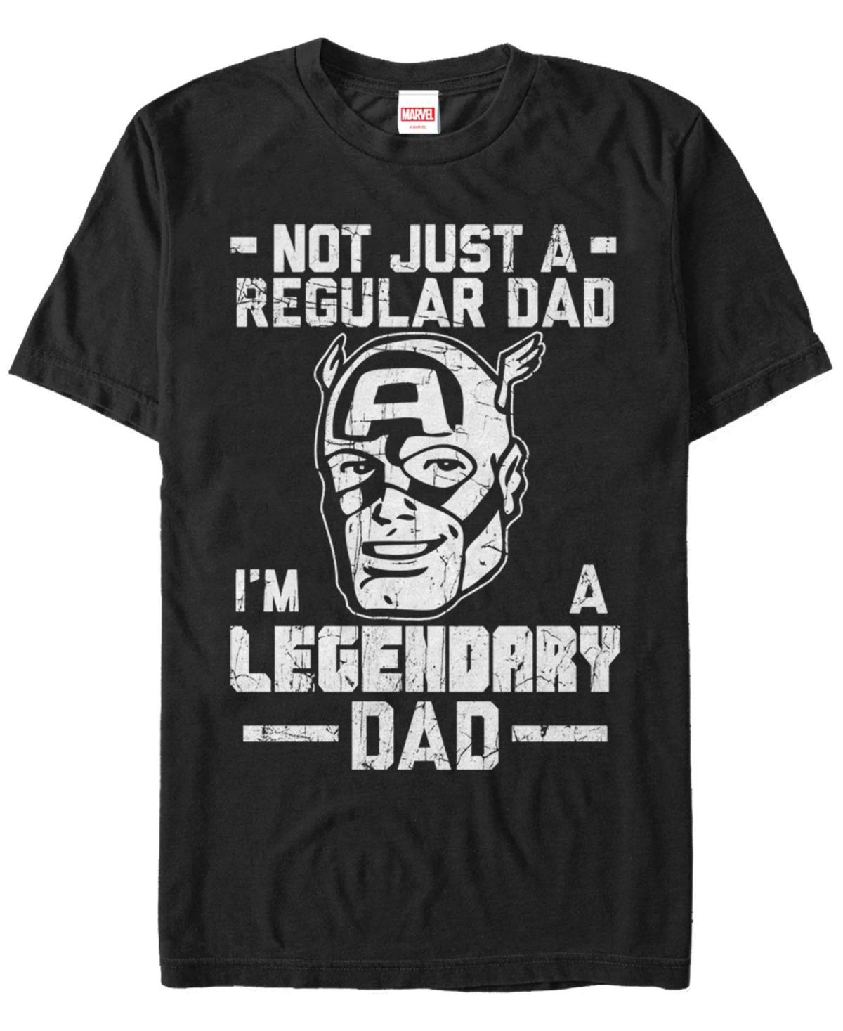 Mens Marvel Comics Retro Legendary Dad Tee Black Product Image