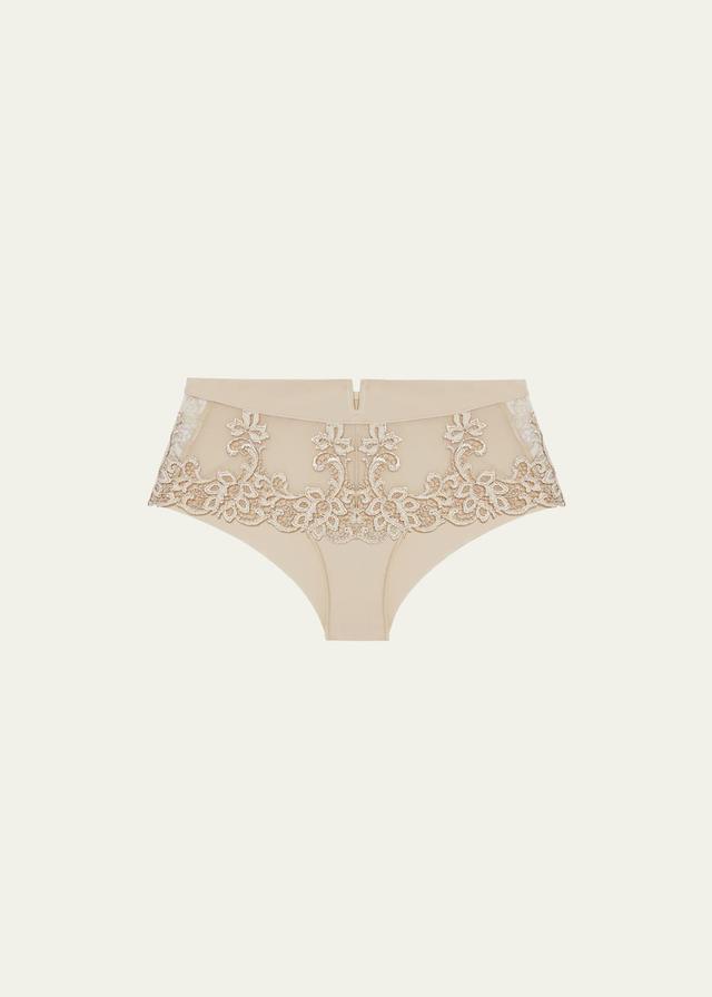 Womens Saga Floral Lace Boyshorts Product Image