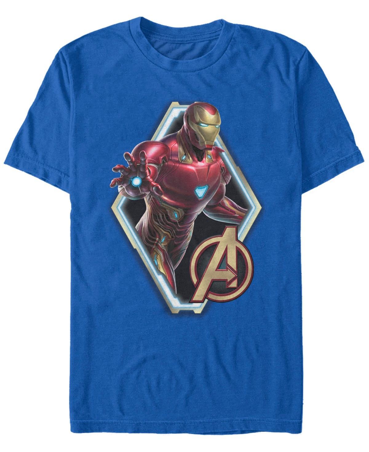 Marvel Mens Avengers Endgame Iron Man Diamond Portrait, Short Sleeve T-shirt Product Image