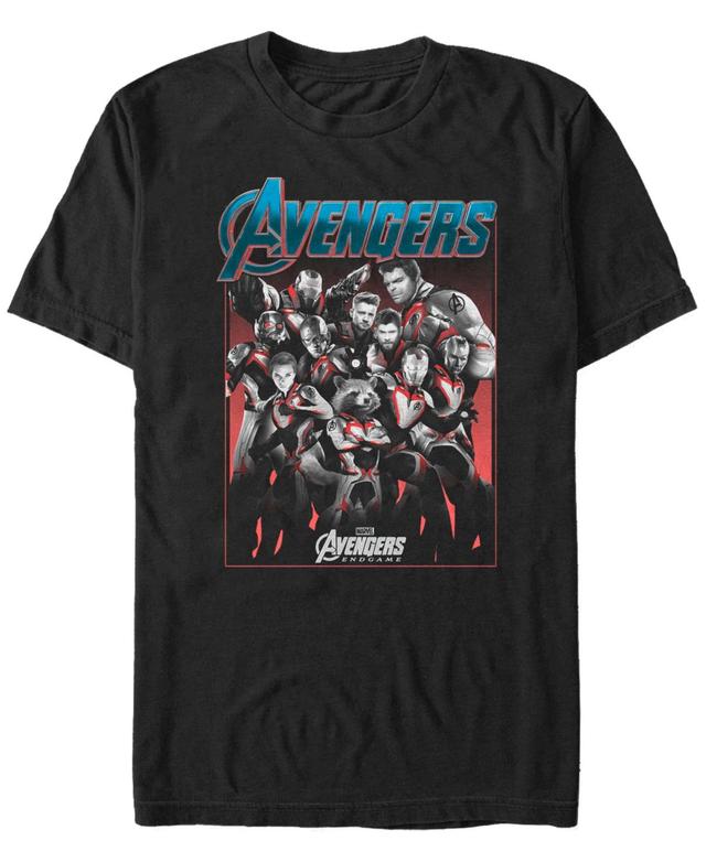 Marvel Mens Avengers Endgame Avengers Strong Stance Poster Short Sleeve T-Shirt Product Image