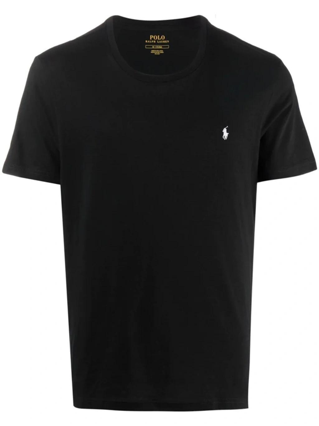 POLO RALPH LAUREN Polo Pony-embroidered Cotton T-shirt In Polo Black Product Image