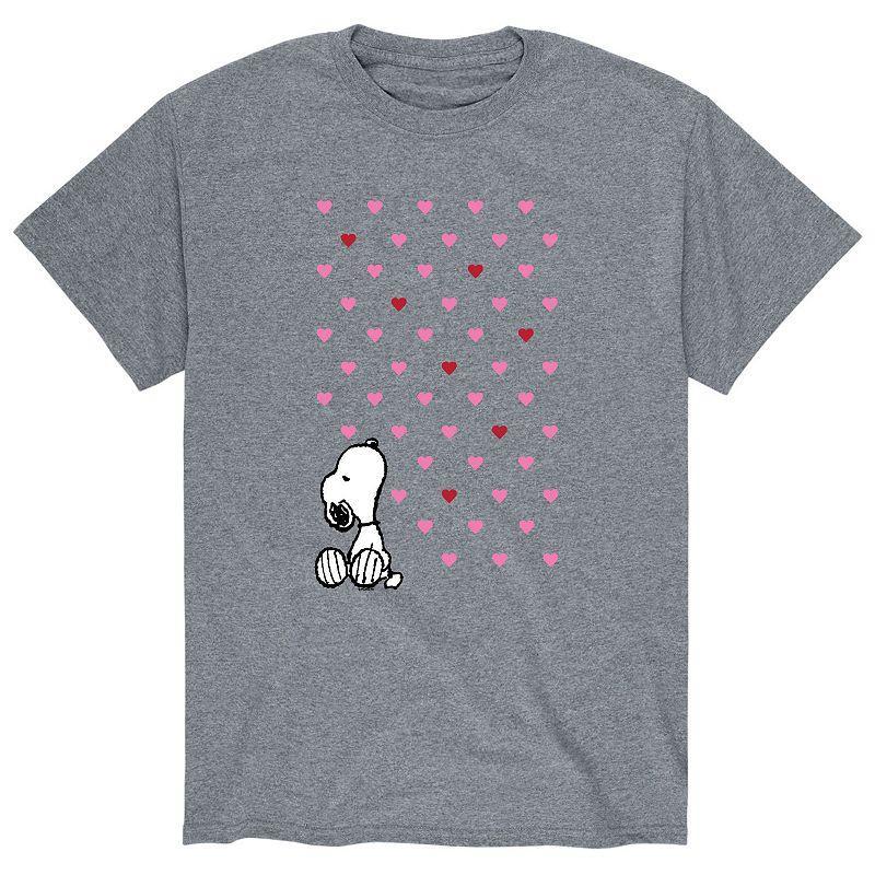 Mens Peanuts Valentine Snoopy Hearts Tee Product Image