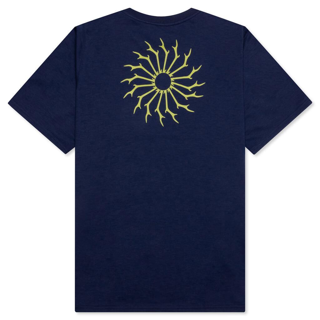 Round Pocket S/S Tee - Navy Male Product Image