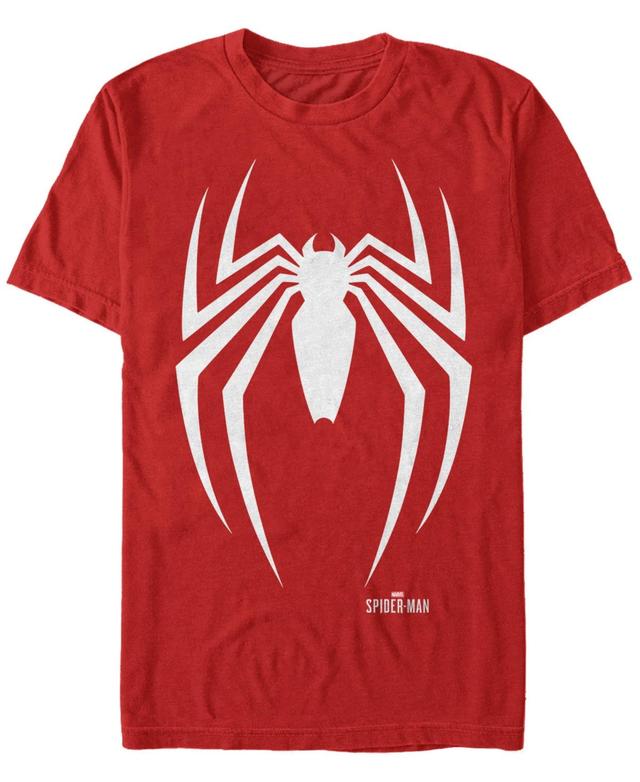 Mens Marvel Spider-Man Short Sleeve Graphic Tee Red Product Image