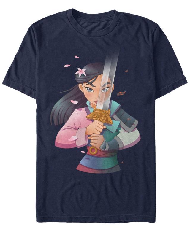 Disneys Mulan Anime Mens Mulan Tee Blue Product Image