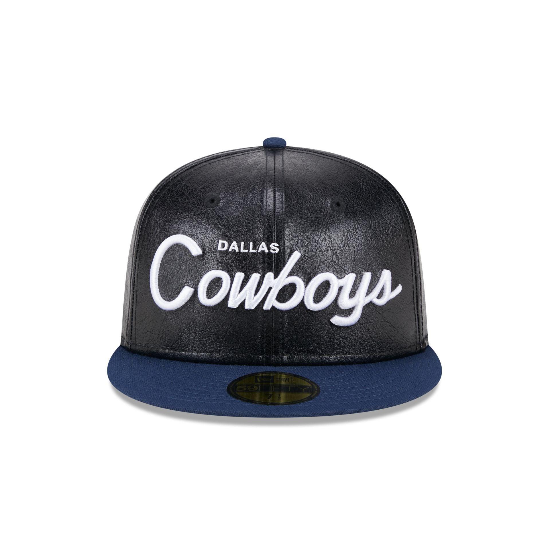 Dallas Cowboys Faux Leather Crown 59FIFTY Fitted Hat Male Product Image