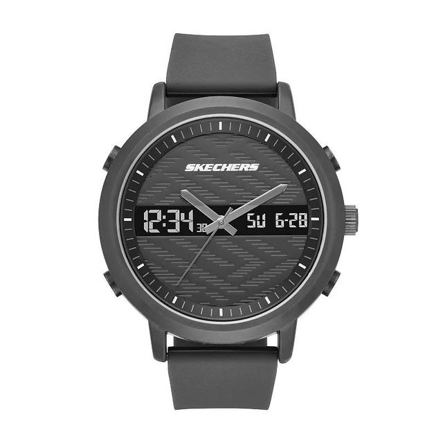 Skechers Mens Lawndale Red Silicone Analog-Digital Watch Product Image