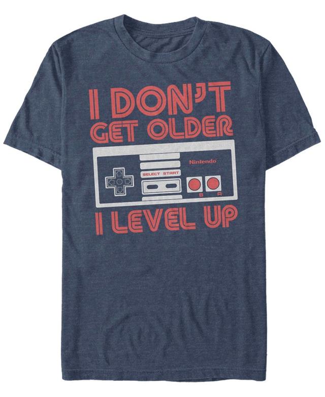 Mens Nintendo Controller I Dont Get Older I Level Up Tee Med Blue Product Image