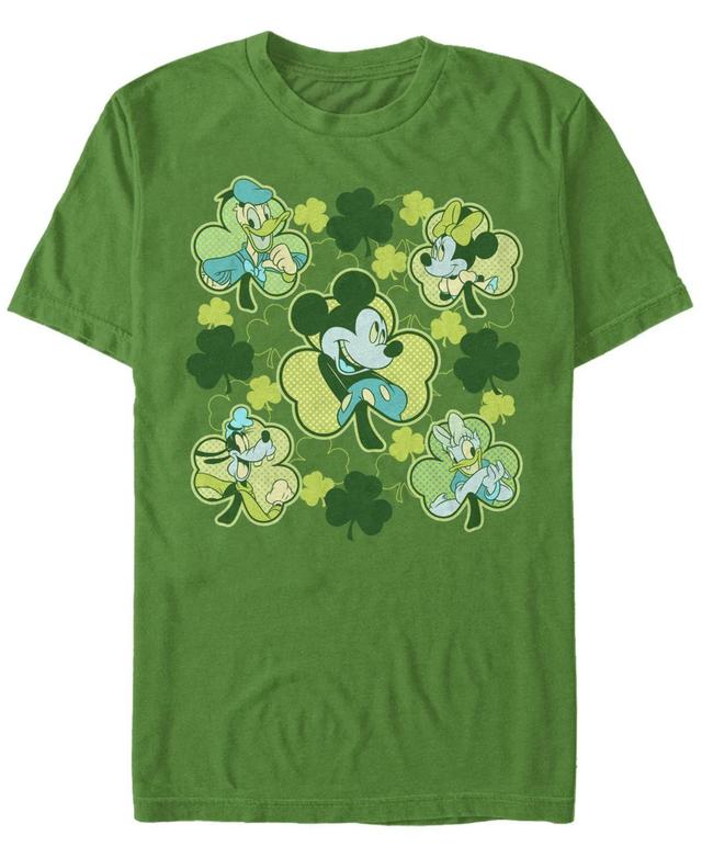 Fifth Sun Mens Mickey Clovers Short Sleeve Crew T-shirt Product Image