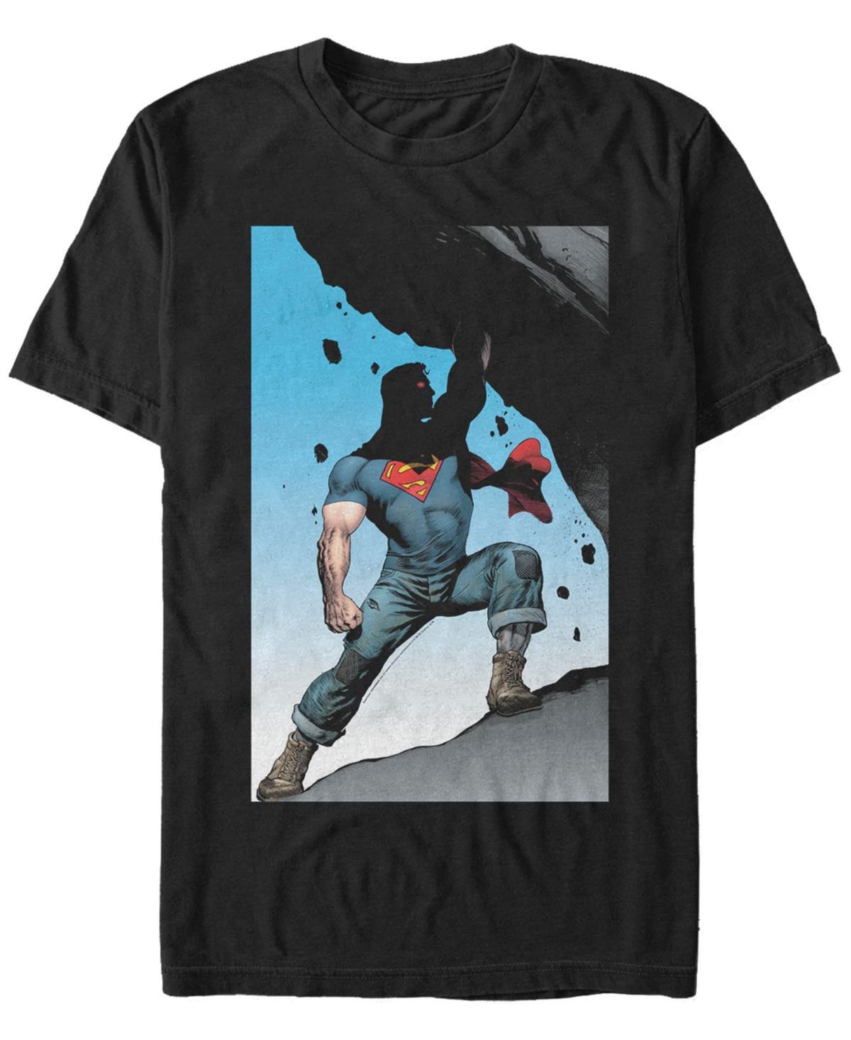 Mens DC Comics Superman Power Lift Comic Poster Graphic Tee Product Image