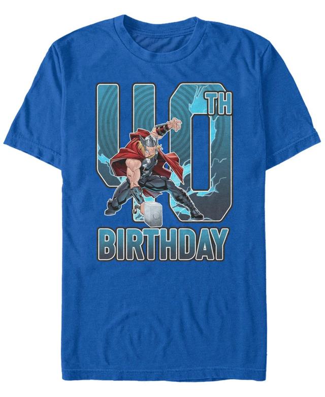 Fifth Sun Mens Marvel Thor 40th Birthday Short Sleeve T-Shirt Product Image