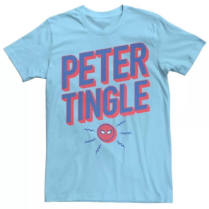 Mens Marvel Spider-Man Far From Home Peter Tingle Bold Text Graphic Tee Product Image