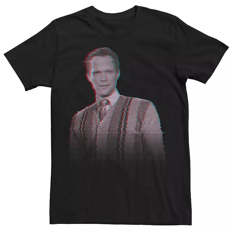 Mens Marvel WandaVision Vision Television Glitch Portrait Tee Product Image