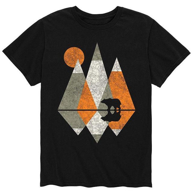 Mens Geo Mountains Tee Black Product Image