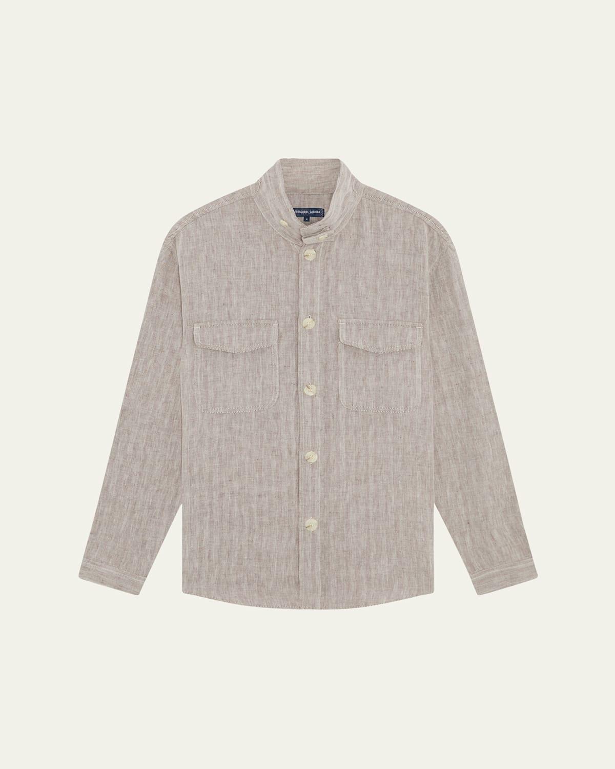 Mens Nuna Linen-Cotton Overshirt Product Image