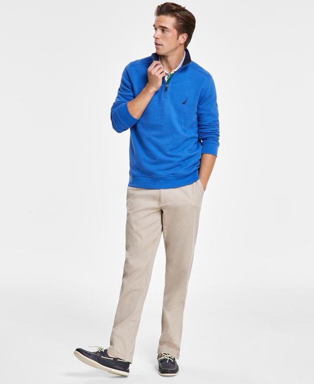 Nautica Mens Fleece Quarter-Zip Sweatshirt Product Image