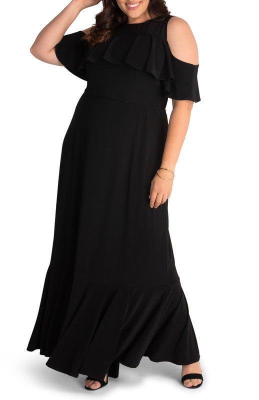 Piper Cold Shoulder Maxi Dress - Plus Product Image