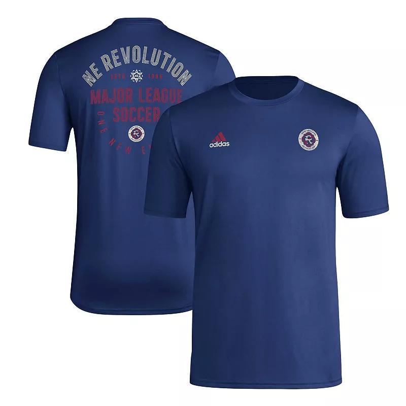 Mens adidas Navy New England Revolution Local Stoic T-Shirt Ner Blue Product Image