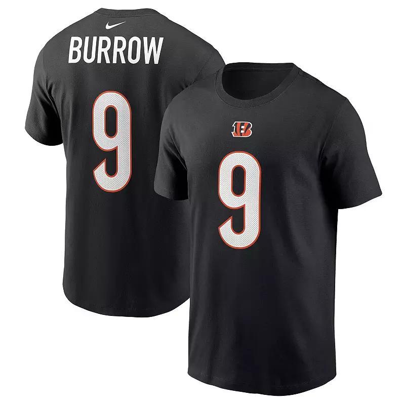 Mens Nike Joe Burrow Cincinnati Bengals Player Name & Number T-Shirt Product Image