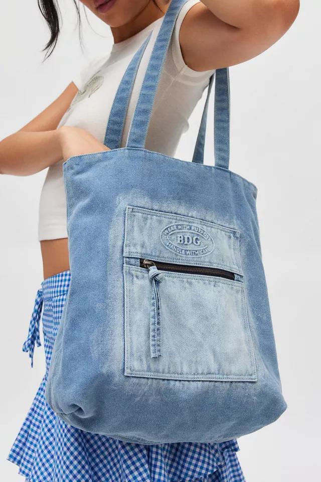 BDG Washed Denim Tote Bag Product Image