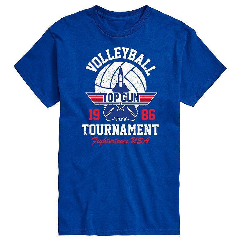 Mens Top Gun Volleyball Tournament Printed T-shirt Product Image