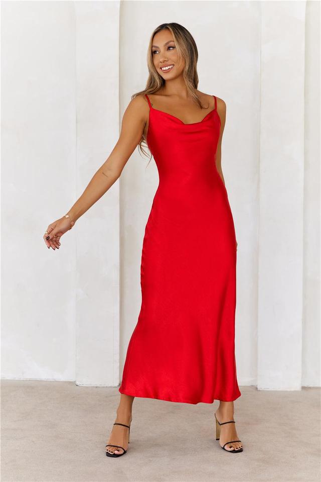 DEAR EMILIA Your Style Points Maxi Dress Red Product Image