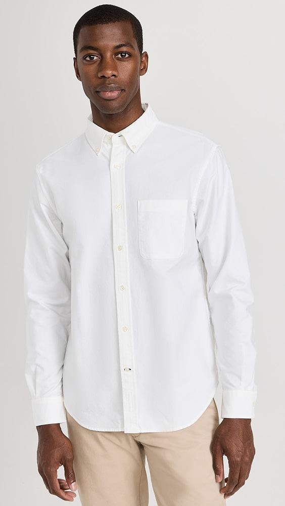 Club Monaco Long Sleeve Solid Oxford Shirt | Shopbop Product Image