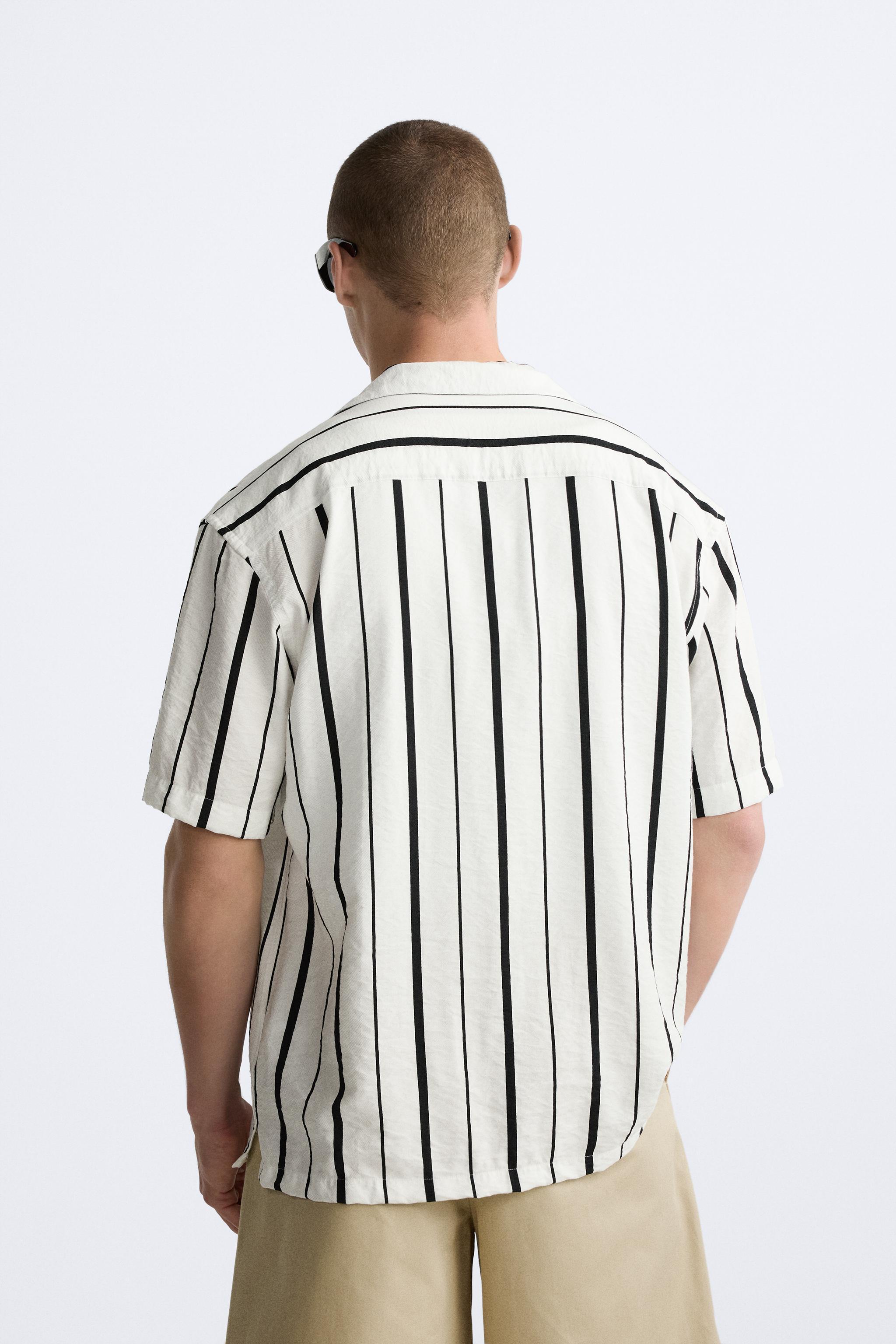 TEXTURED STRIPED SHIRT Product Image