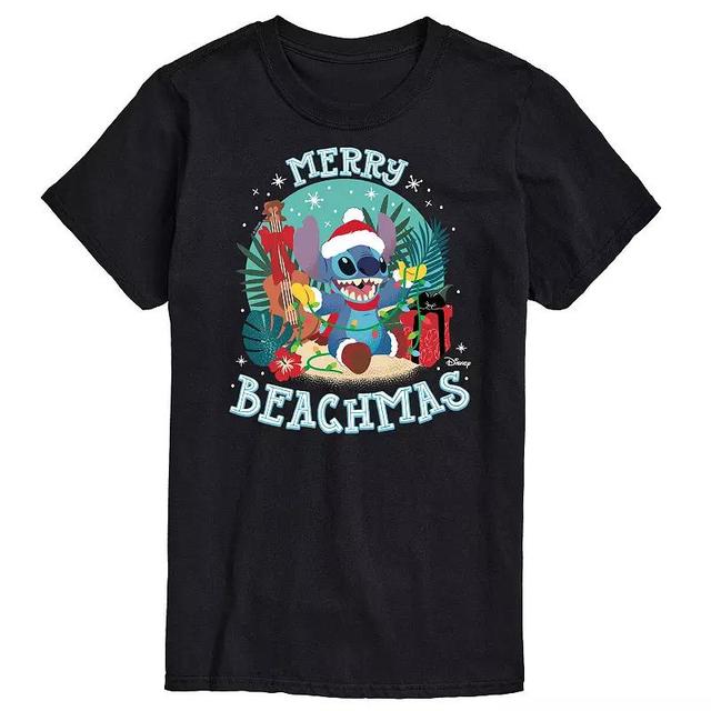 Disneys Lilo & Stitch Mens Merry Beachmas Graphic Tee Product Image