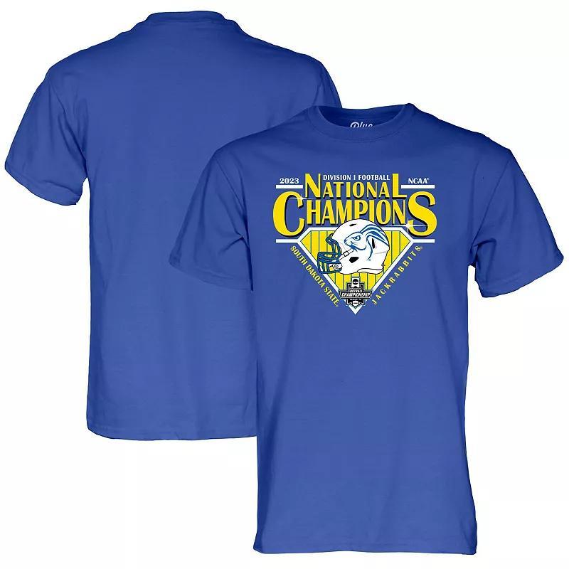 Mens Blue 84 Blue South Dakota State Jackrabbits 2023 FCS Football National Champions T-Shirt product image