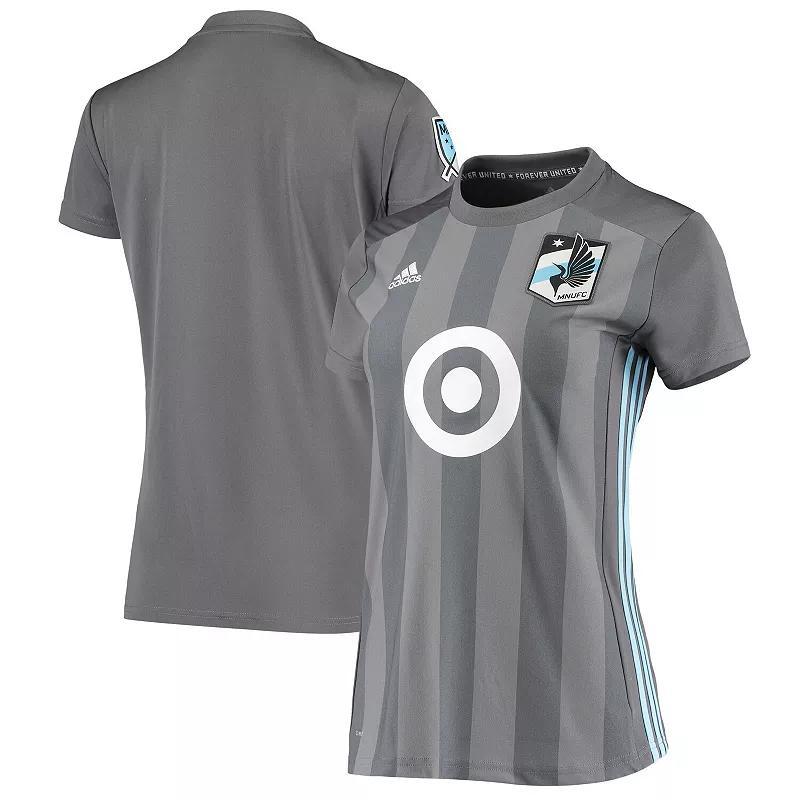 Womens adidas Gray Minnesota United FC 2018/19 Replica Primary Jersey Product Image