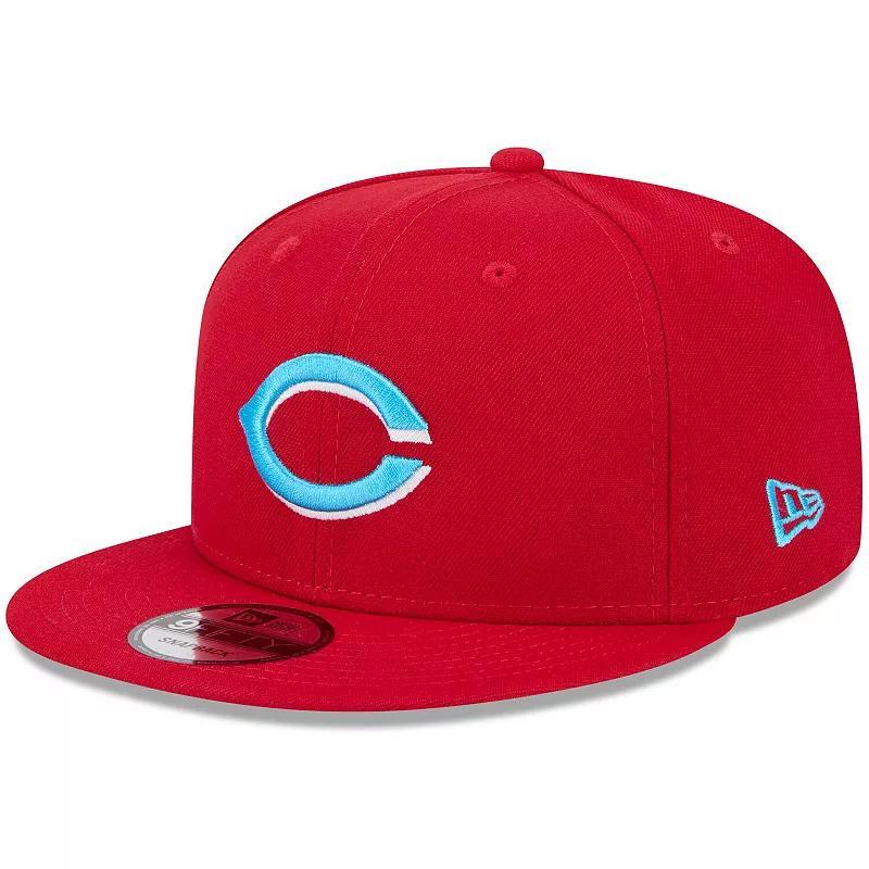 Mens New Era Red Cincinnati Reds 2024 Fathers Day 9FIFTY Snapback Hat Product Image