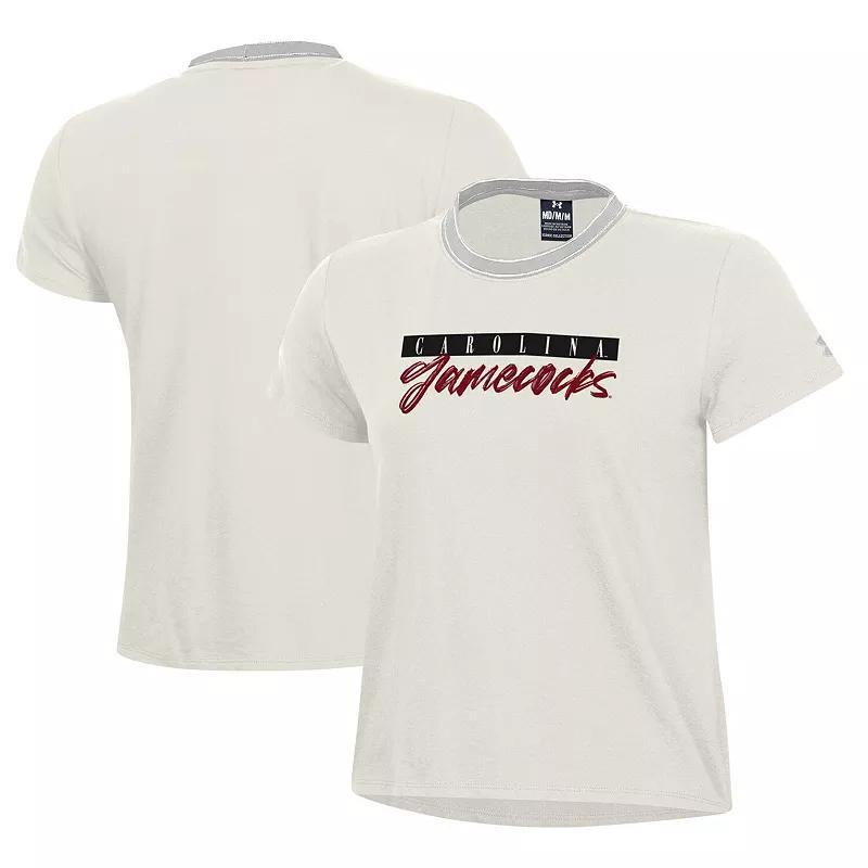 Womens Under Armour White South Carolina Gamecocks Iconic T-Shirt Product Image