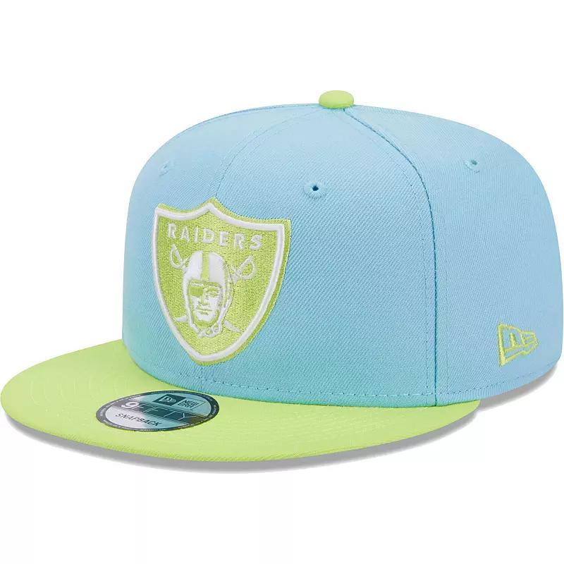 Mens New Era Light Blue Las Vegas Raiders Two-Tone Color Pack 9FIFTY Snapback Hat - Light Blue Product Image