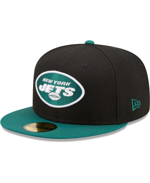 Mens New Era /Green New York Jets Flipside 2Tone 59FIFTY Fitted Hat Product Image