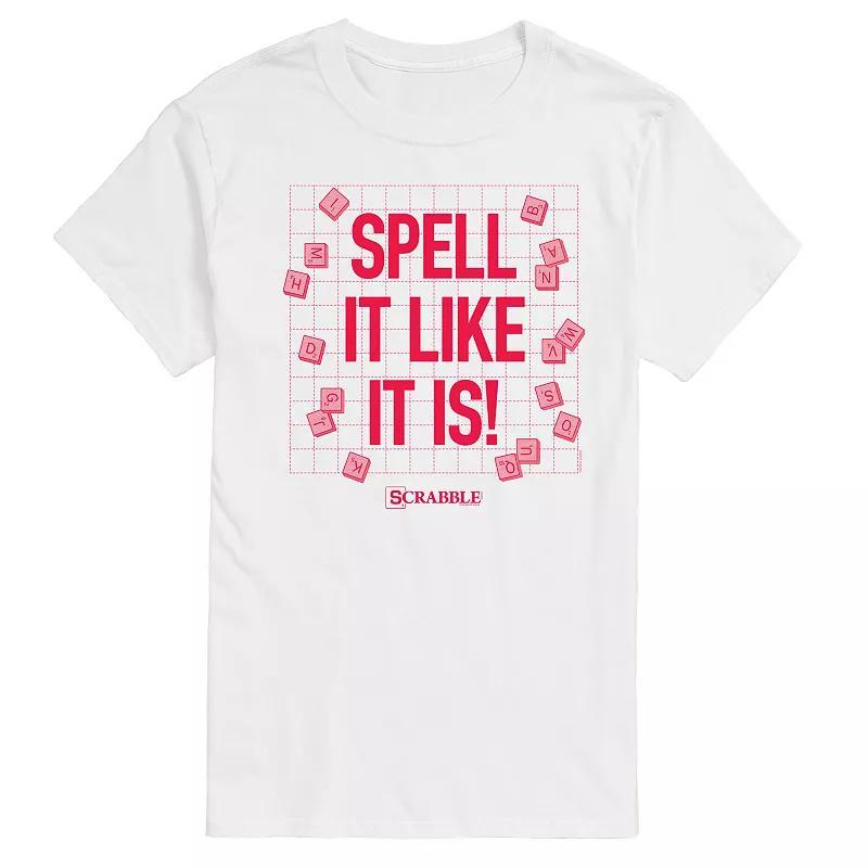 Mens Scrabble Spell It Like It Is Graphic Tee by Hasbro Product Image