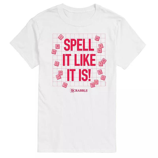 Mens Scrabble Spell It Like It Is Graphic Tee by Hasbro Product Image