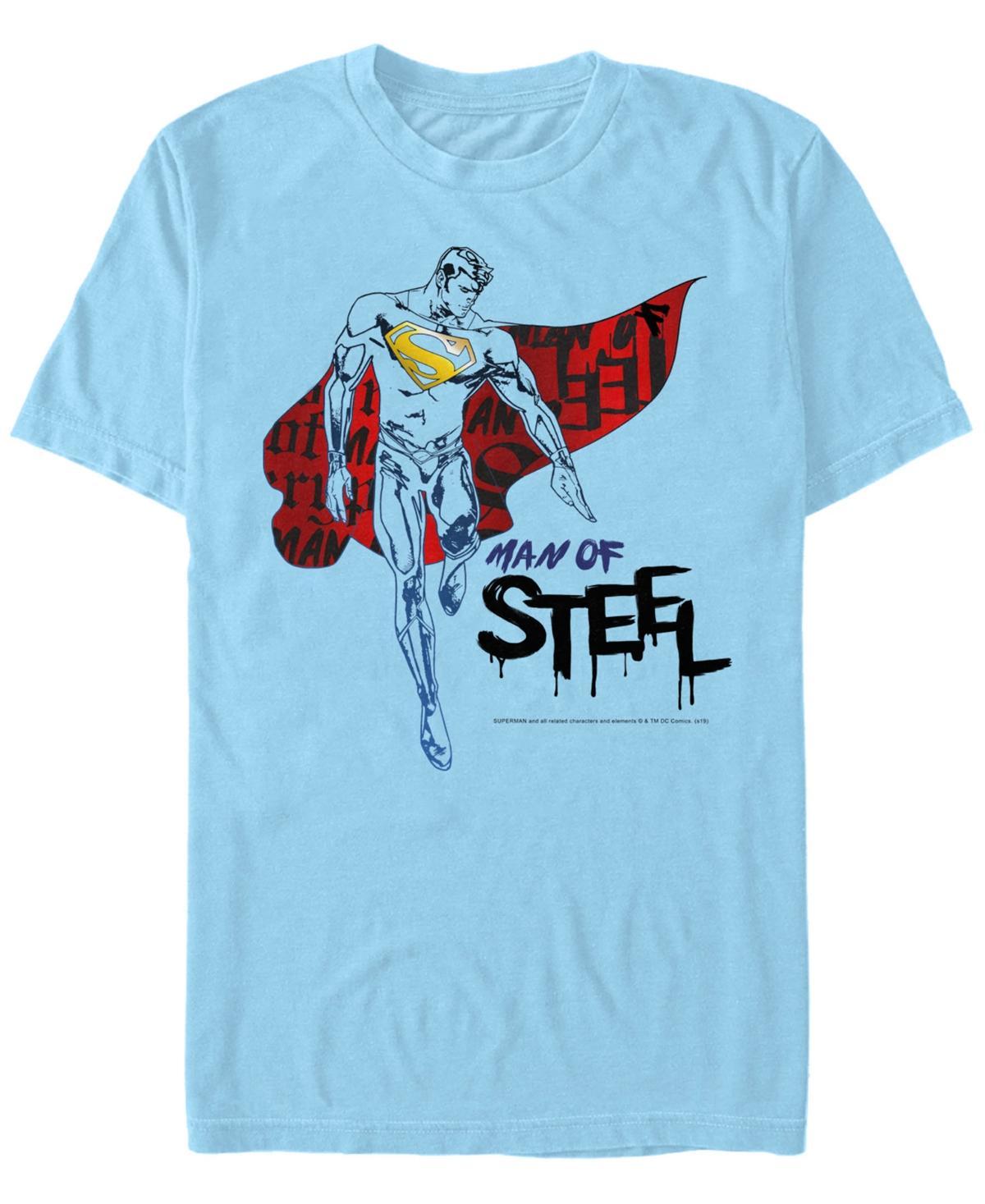 Mens DC Comics Superman Man Of Steel Grunge Portrait Graphic Tee Product Image