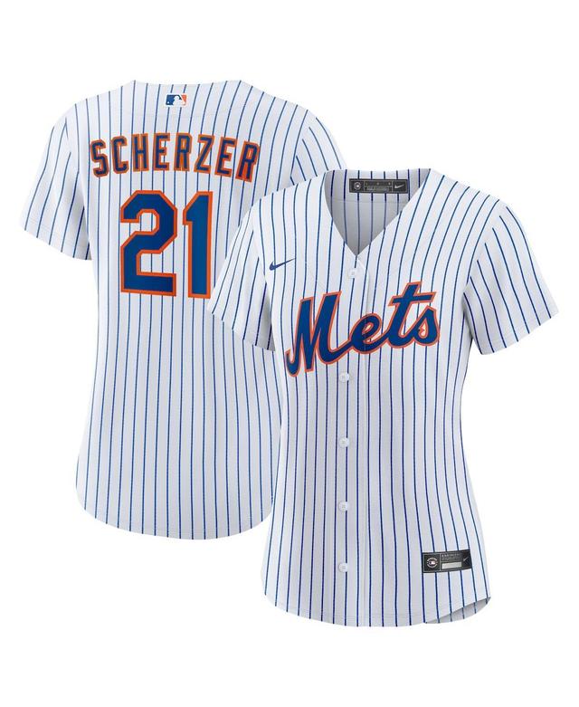 Womens Nike Max Scherzer White New York Mets Home Replica Player Jersey - White Product Image