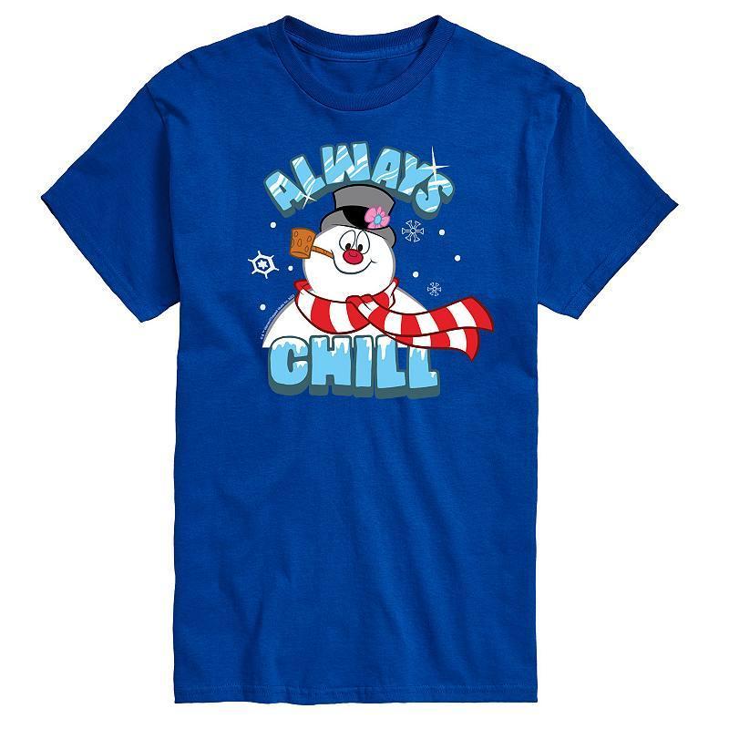 Mens Frosty The Snowman Frosty Always Chill Tee Blue Product Image