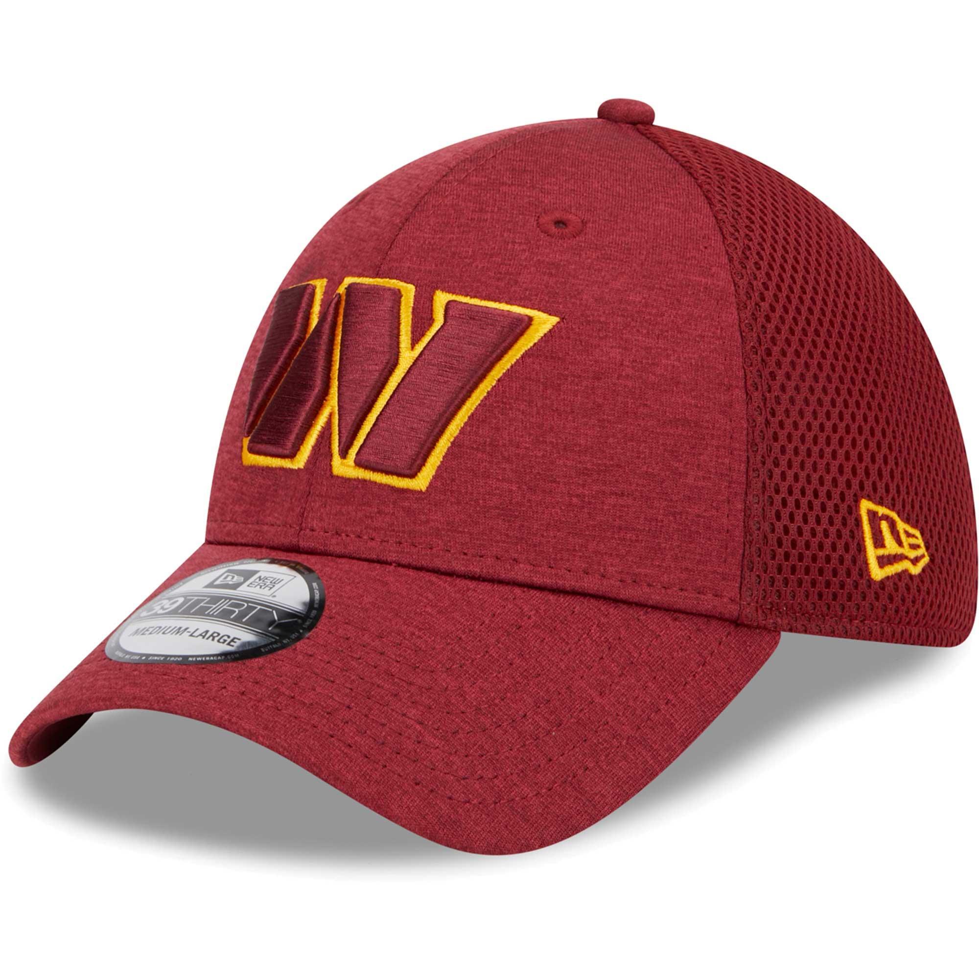 Mens New Era Burgundy Washington Commanders Stripe 39THIRTY Flex Hat Product Image