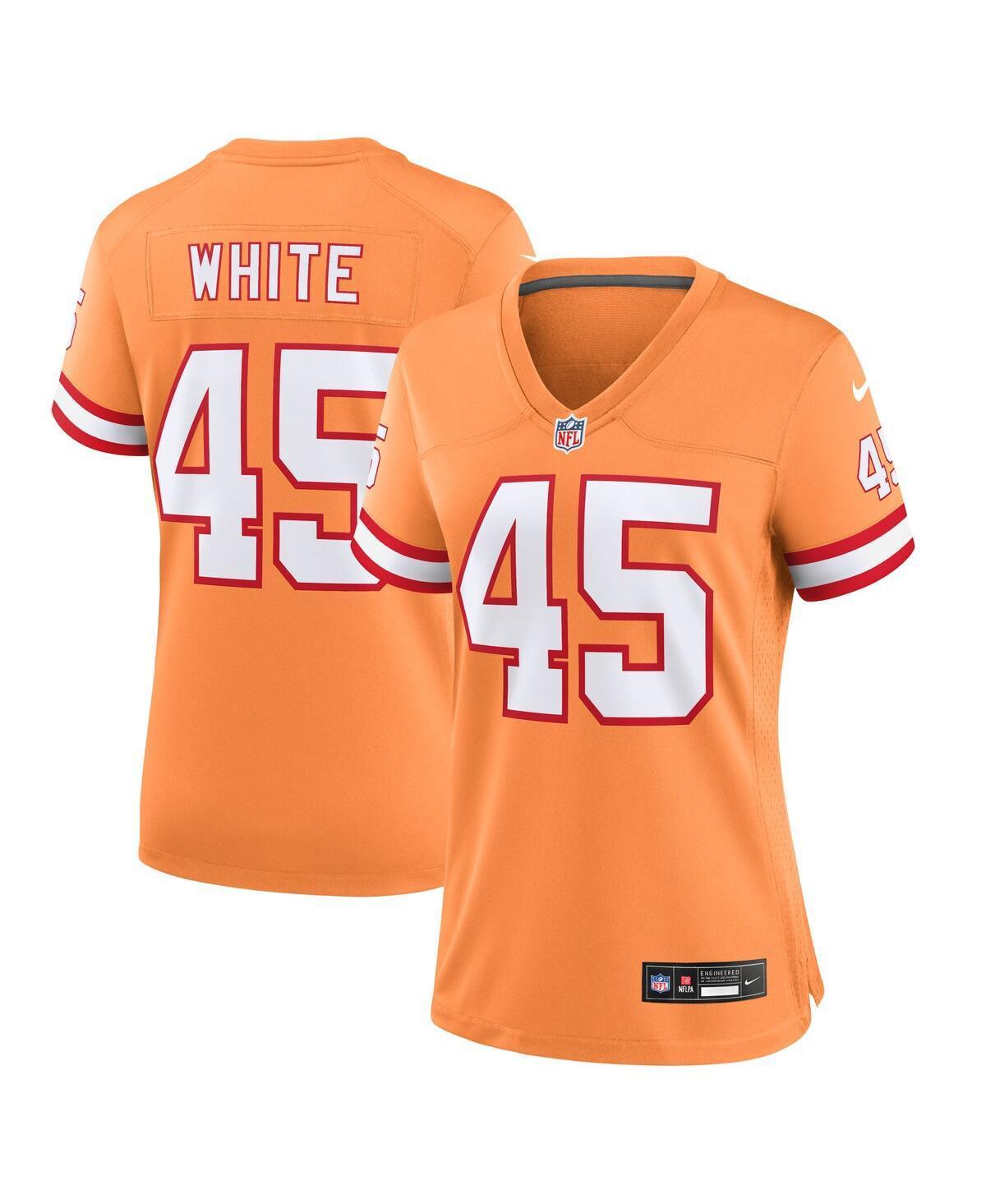 Womens Nike Devin White Orange Tampa Bay Buccaneers Throwback Game Jersey - Orange Product Image