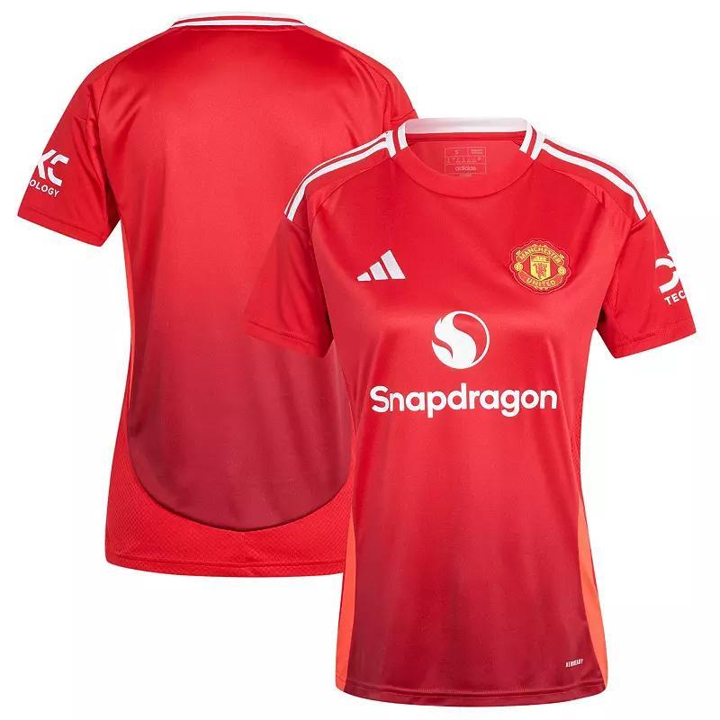 Adidas Womens Red Manchester United 2024/25 Home Replica Jersey - Red Product Image