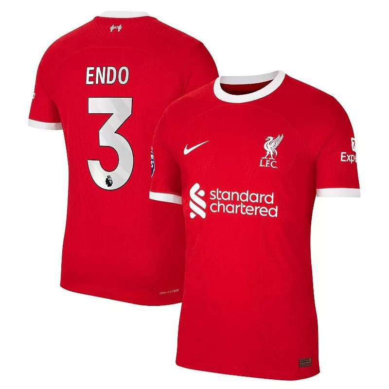 Mens Nike Wataru End Red Liverpool 2023/24 Home Match Authentic Player Jersey Product Image