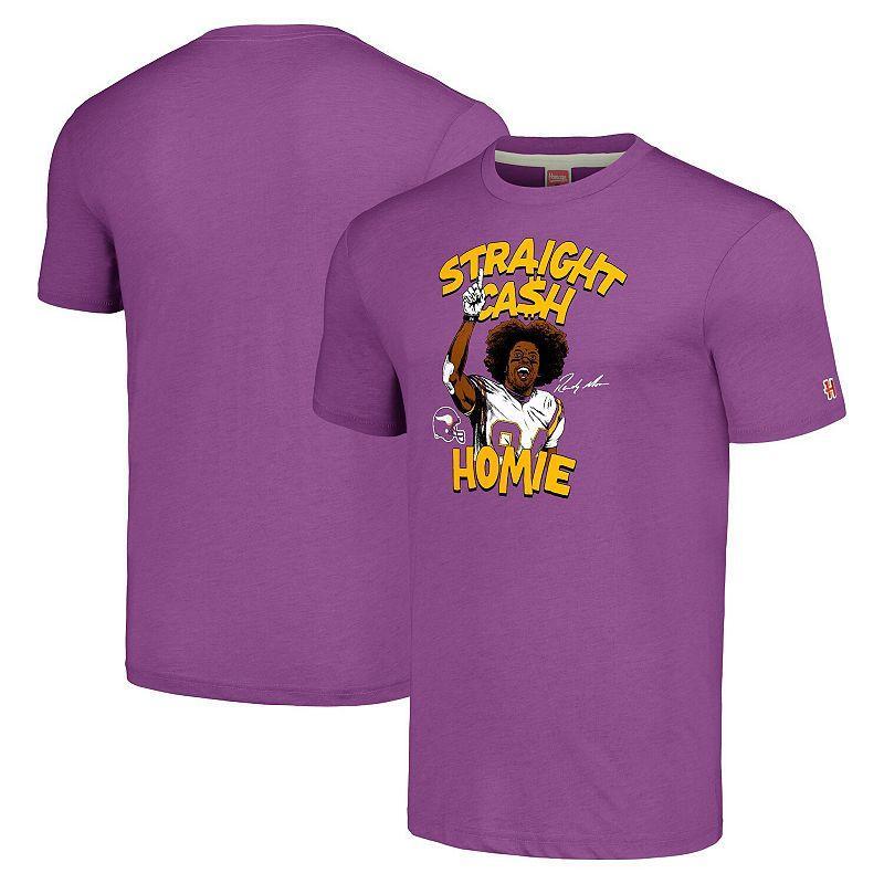 Mens Homage Randy Moss Minnesota Vikings Retired Player Caricature Tri-Blend T-Shirt Product Image