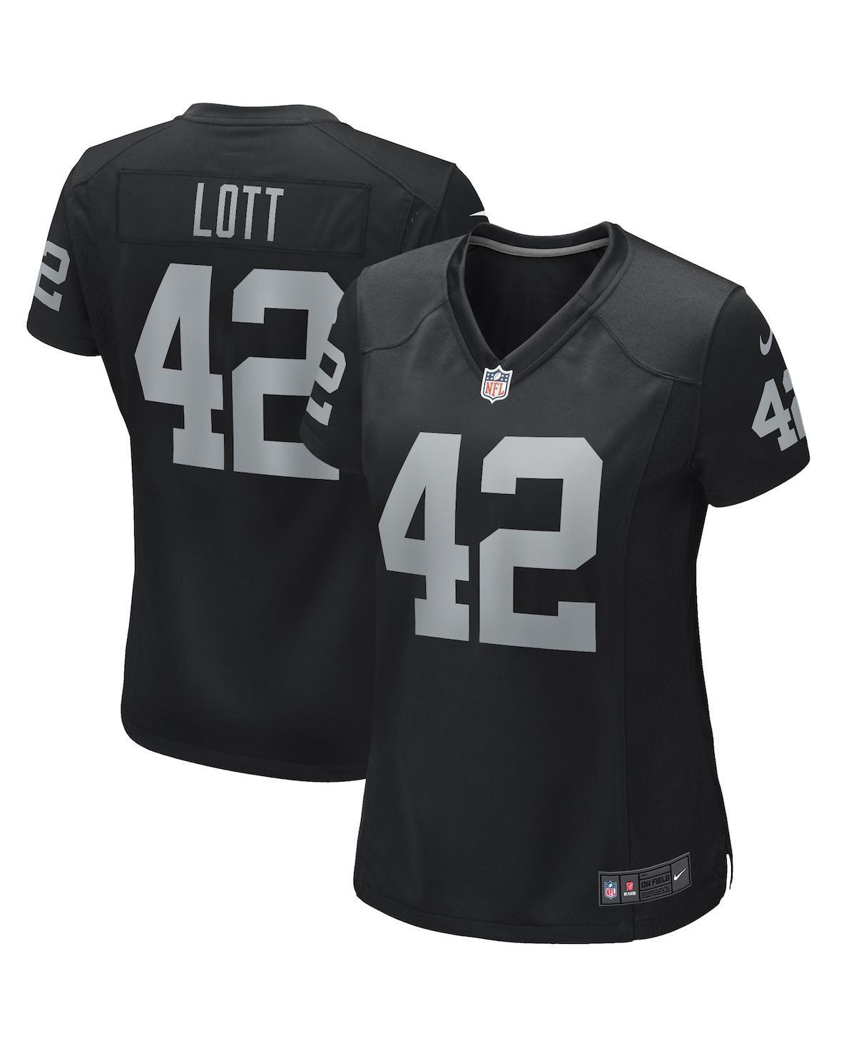 Womens Nike Ronnie Lott Black Las Vegas Raiders Game Retired Player Jersey - Black Product Image