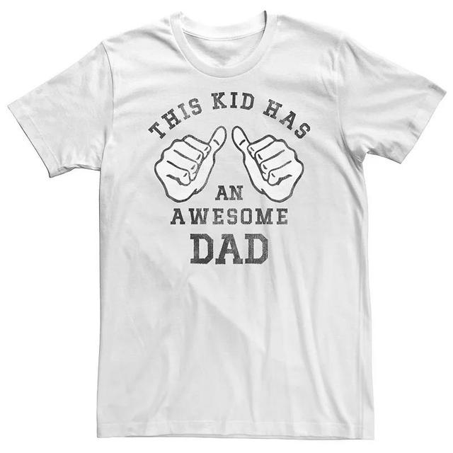 Big & Tall Fathers Day This Kid Has An Awesome Dad Tee, Mens Athletic Grey Product Image