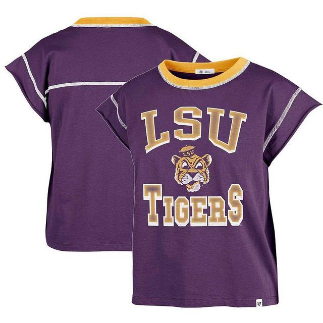 Womens 47 LSU Tigers Sound Up Maya Cutoff T-Shirt Product Image